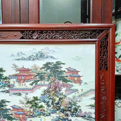 tranh sứ sơn thuỷ, gốm sứ trung quốc cao cấp